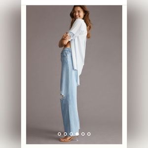 MOTHER SNACKS The Fun Dip Puddle Slice Denim - Size 27